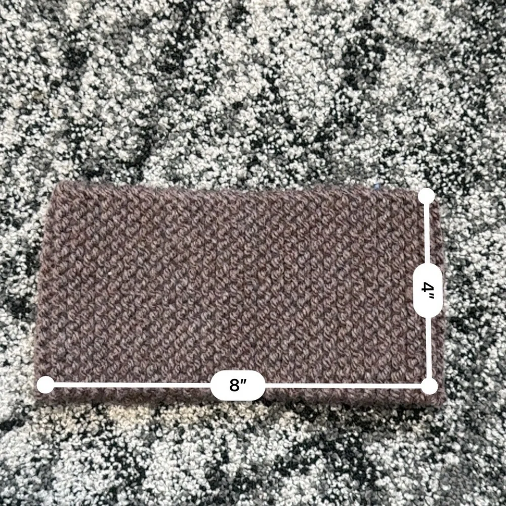 Elegant Brown Knit Headband